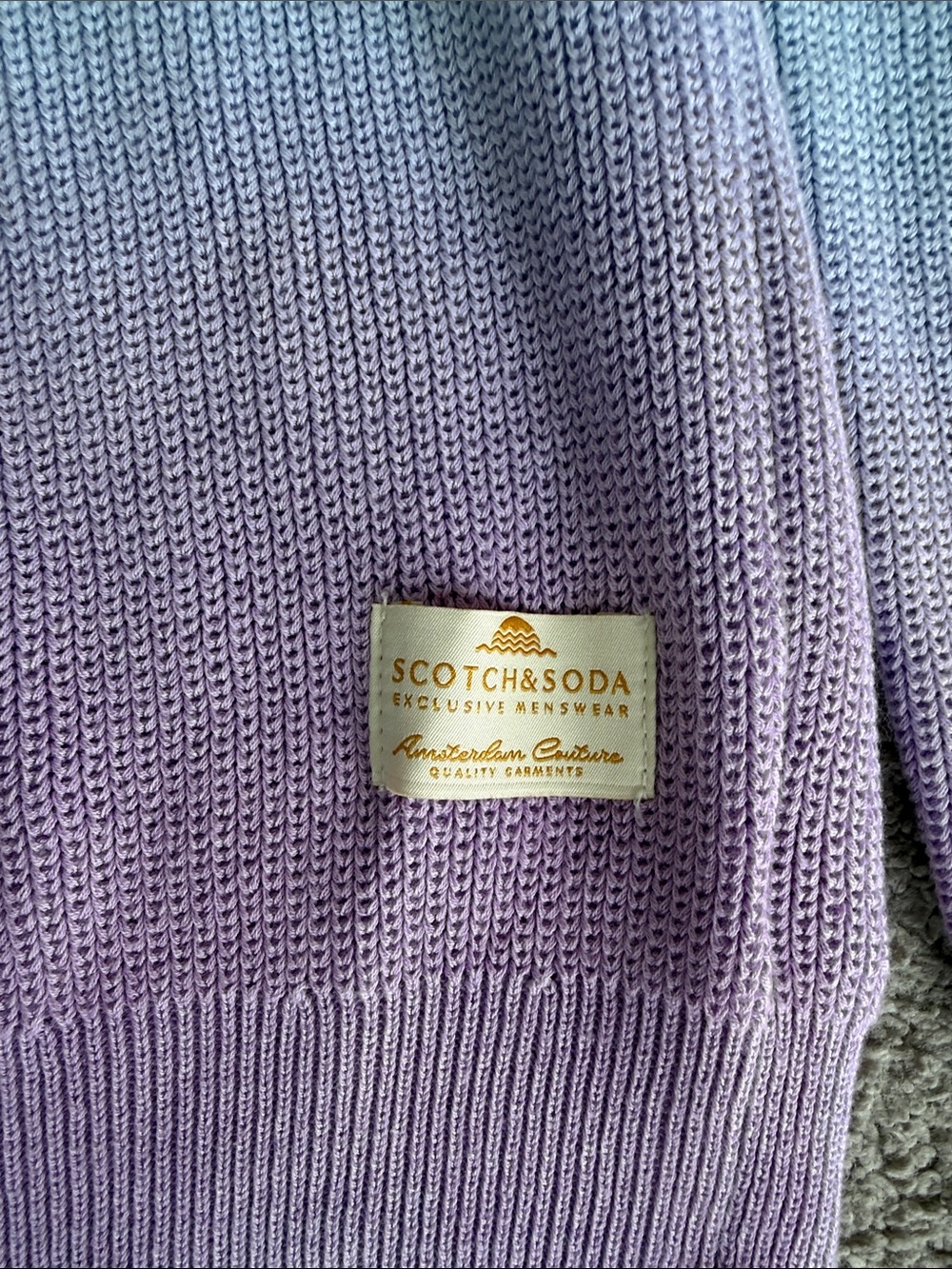 Scotch & Soda Pastel Gradient Crewneck Sweater - Green, Blue, Pink - Picture 2 of 13